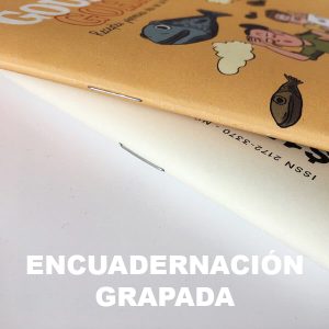 encuadernación grapada
